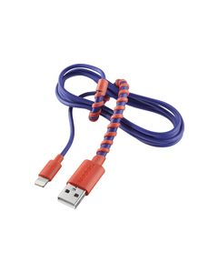 Modal - 4' Twist Lightning Charge-and-Sync Cable - Red/Blue