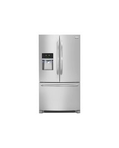 Frigidaire - Gallery 22.6 Cu. Ft. Frost-Free Counter-Depth French Door Refrigerator with Thru-the-Door Ice and Water - Stainless Steel