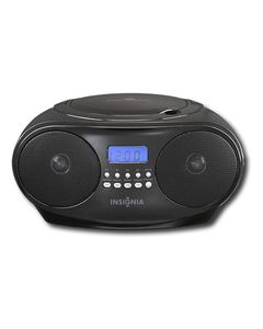 Insignia™ - CD Boombox with AM/FM Tuner - Black