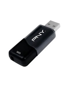 PNY - Attaché 32GB USB 2.0 Flash Drive - Black