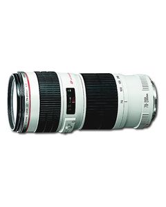 Canon - EF 70-200mm f/4L IS USM Telephoto Zoom Lens - White