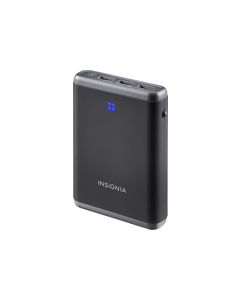 Insignia™ - Portable Charger - Black/Gray