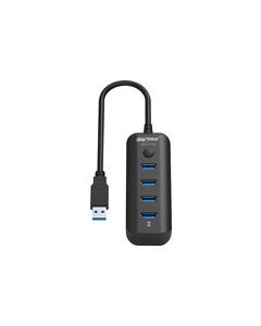 Sharkk - 4-Port USB 3.0 Hub - Black