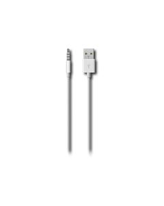 Apple - USB Charge/Sync Cable for Apple iPod shuffle - White