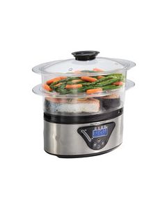 Hamilton Beach - 5-1/2-Quart Digital Steamer - Silver/Black