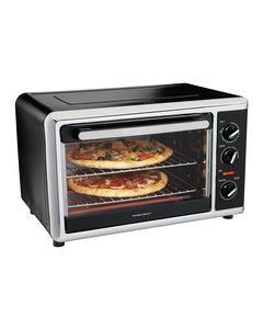 Hamilton Beach - Countertop Convection Oven - Black/Brushed Stainless Steel