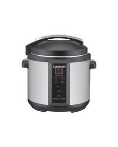 Cuisinart - 6-Quart Electric Pressure Cooker - Stainless Steel/Matte Black