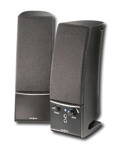 Insignia™ - 2.0 Stereo Computer Speaker System (2-Piece) - Black