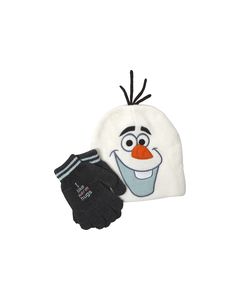 Concept One - Disney Frozen Olaf Beanie Hat with Gloves - White