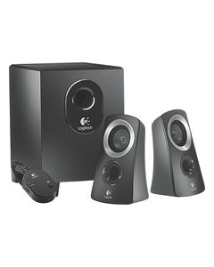 Logitech - Z313 2.1-Channel Speaker System (3-Piece) - Black/Silver