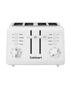 Cuisinart - 4-Slice Wide-Slot Toaster - White