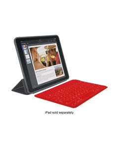 Logitech - Keys-To-Go Portable Keyboard for all Apple® iOS Devices - Red