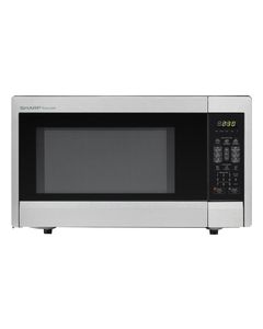 Sharp - 1.1 Cu. Ft. Mid-Size Microwave - Stainless Steel