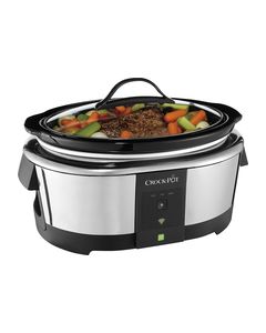 Crock-Pot - 6-Quart WeMo Enabled Smart Slow Cooker - Silver