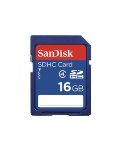 SanDisk - 16GB SDHC Memory Card - Blue