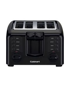 Cuisinart - 4-Slice Wide-Slot Toaster - Black