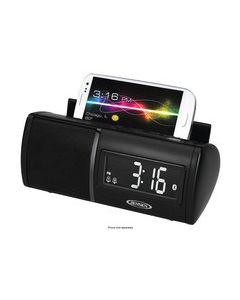 Jensen - Bluetooth Clock Radio - Black