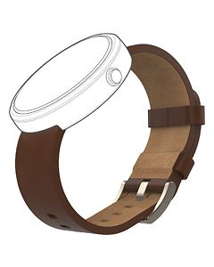 Motorola - Leather Band for Moto 360 Smart Watches - Cognac