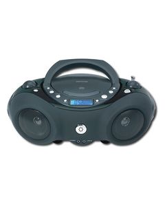 Memorex - Portable CD/CD-R/RW Boombox with AM/FM Radio - Black