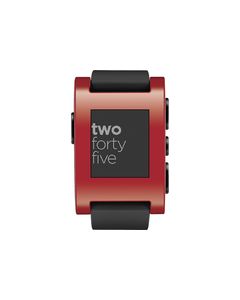 Pebble - Smartwatch 33mm Plastic - Red Silicone