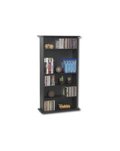 Atlantic - Drawbridge Multimedia Storage Cabinet - Black