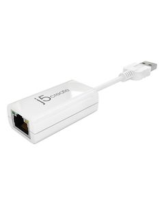 j5 create - USB 2.0-to-10/100 Ethernet Adapter - White