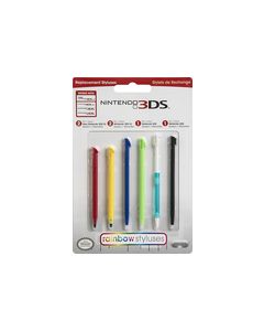 Nintendo - Universal Rainbow Stylus 6-Pack for Nintendo 3DS, DS Lite, DSi and DSi XL - Yellow