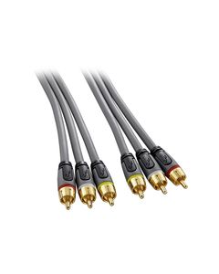 Rocketfish™ - 4' Composite A/V Cable - Gray