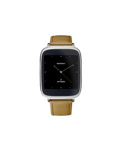 Asus - ZenWatch Smartwatch 40mm Stainless Steel - Silver/Rose Gold/Brown Leather