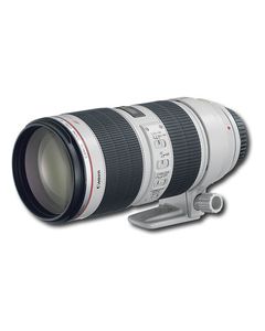 Canon - EF 70-200mm f/2.8L IS II USM Telephoto Zoom Lens - White