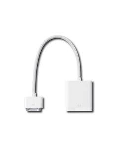 Apple - Dock Connector-to-VGA Adapter for Apple® iPad® - White