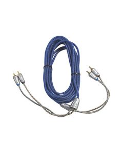 Kicker - Z-Series 9.9' 2-Channel RCA Audio Cable - Blue