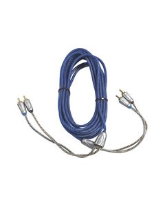 Kicker - Z-Series 3.3' 2-Channel RCA Audio Cable - Blue