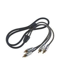 Kicker - X-Series 16.5' 2-Channel RCA Audio Cable - Black