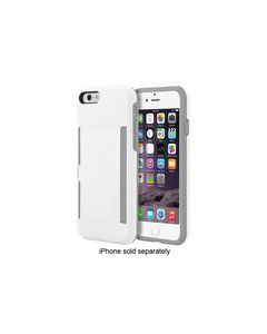 Incipio - STOWAWAY Credit Card Case for Apple® iPhone® 6 and 6s - White/Gray