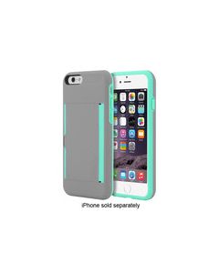 Incipio - STOWAWAY Credit Card Case for Apple® iPhone® 6 and 6s - Gray/Teal