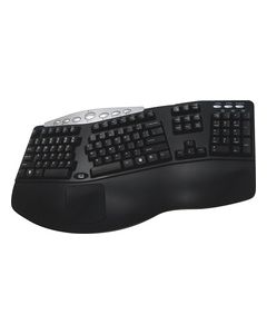 Adesso - Tru-Form Media Contoured Ergonomic Keyboard - Black